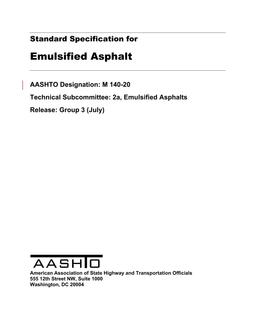 AASHTO M 140