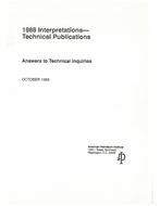 API INTERPRETATIONS 88