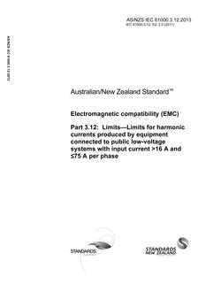 AS/NZS IEC 61000.3.12