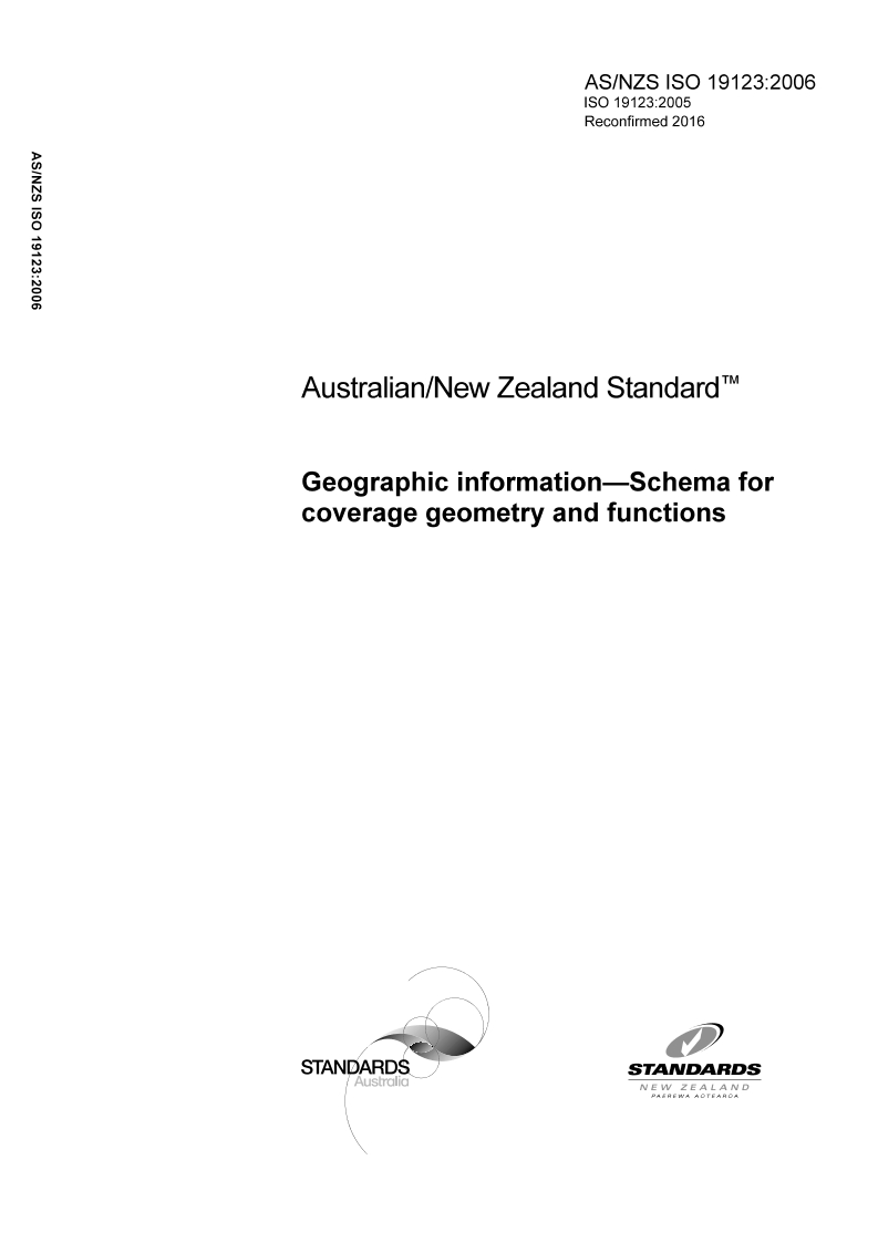 AS/NZS ISO 19123:2006