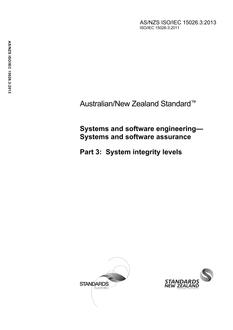 AS/NZS ISO/IEC 15026.3:2013