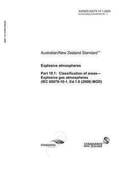 AS/NZS 60079.10.1:2009