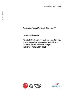 AS/NZS 61347.2.2:2004