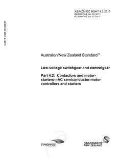 AS/NZS IEC 60947.4.2