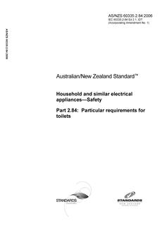 AS/NZS 60335.2.84:2006