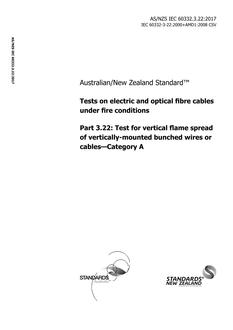 AS/NZS IEC 60332.3.22:2017