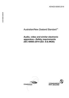 AS/NZS 60065:2018