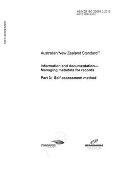 AS/NZS ISO 23081.3