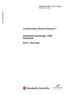 AS/NZS ISO/IEC 15474.1