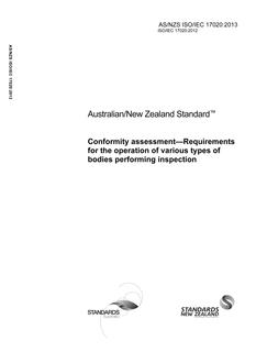 AS/NZS ISO/IEC 17020