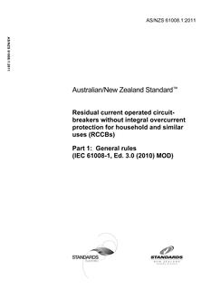 AS/NZS 61008.1:2011