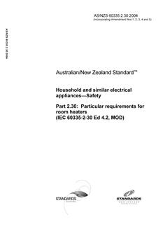 AS/NZS 60335.2.30:2004