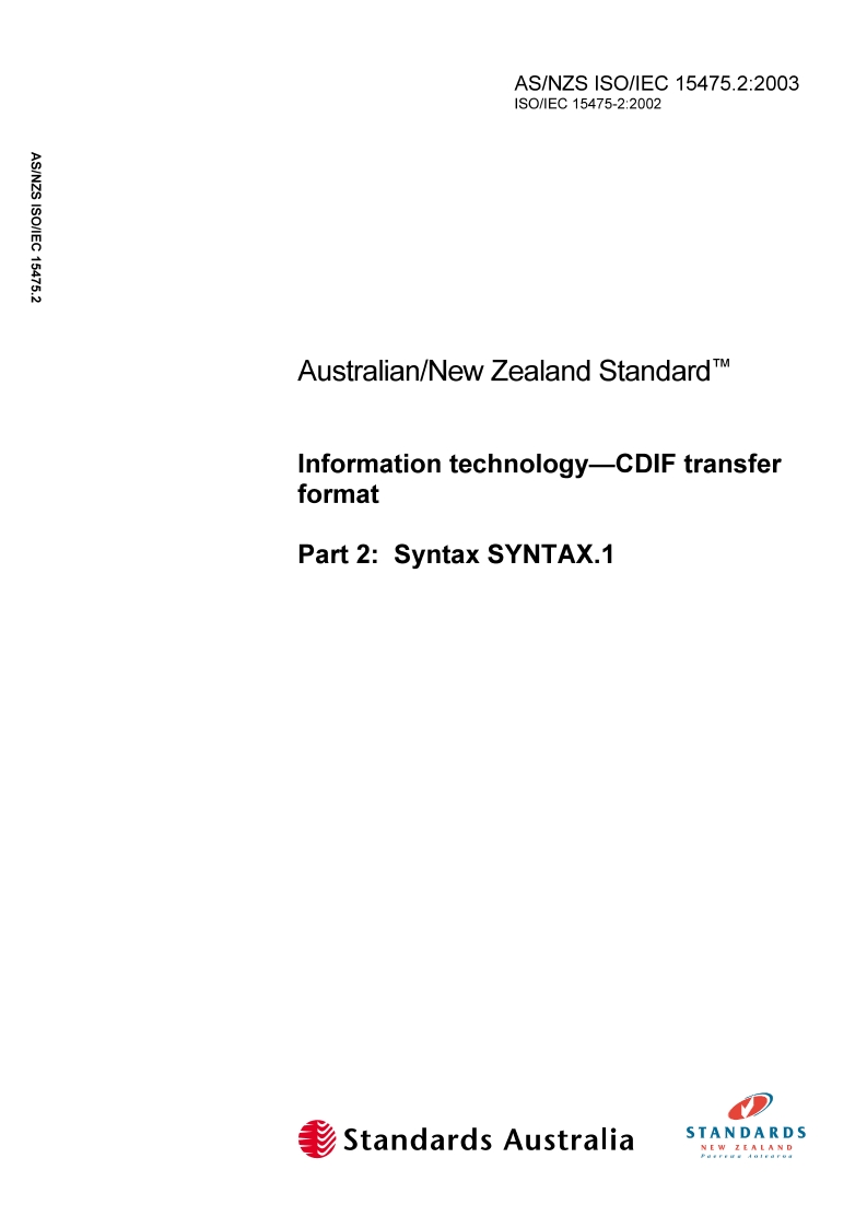 AS/NZS ISO/IEC 15475.2