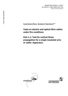 AS/NZS IEC 60332.1.1