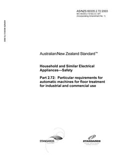 AS/NZS 60335.2.72:2003