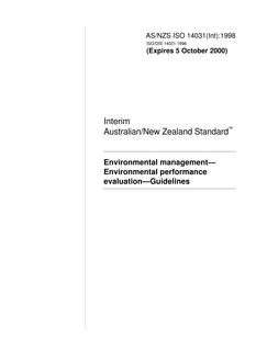 AS/NZS ISO 14031(INT):1998