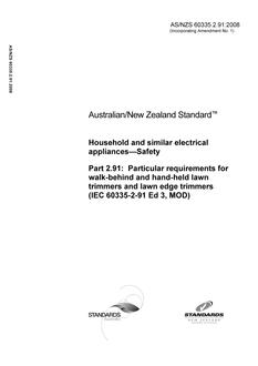 AS/NZS 60335.2.91:2008