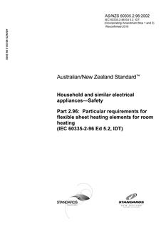 AS/NZS 60335.2.96:2002