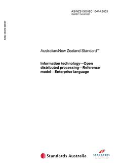 AS/NZS ISO/IEC 15414