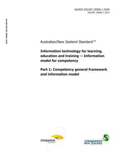 AS/NZS ISO/IEC 20006.1