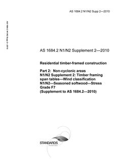 AS 1684.2 N1/N2 Supp 2-2010