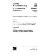 IEC 60645-3 Ed. 1.0 b:1994