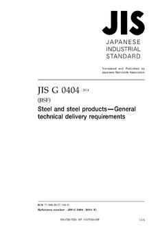 JIS G 0404