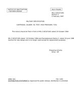 MIL MIL-C-60167 Notice 3 – Inactivation