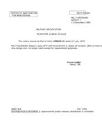 MIL MIL-T-63359 Notice 1 – Inactivation